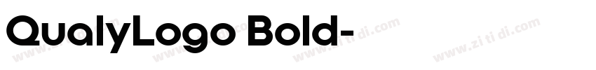 QualyLogo Bold字体转换
